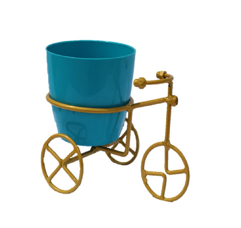 Cycle Planter Stand with pot for Plant Premium Strong Durable Flower Pot Stand for Home Garden, Outdoor Balcony Indoor Living Room Decor - Gardenwaala.in