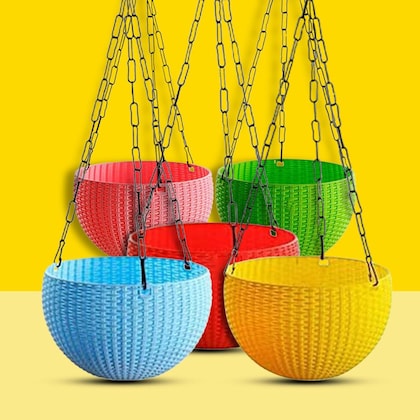 Multicolour Hanging Pots
