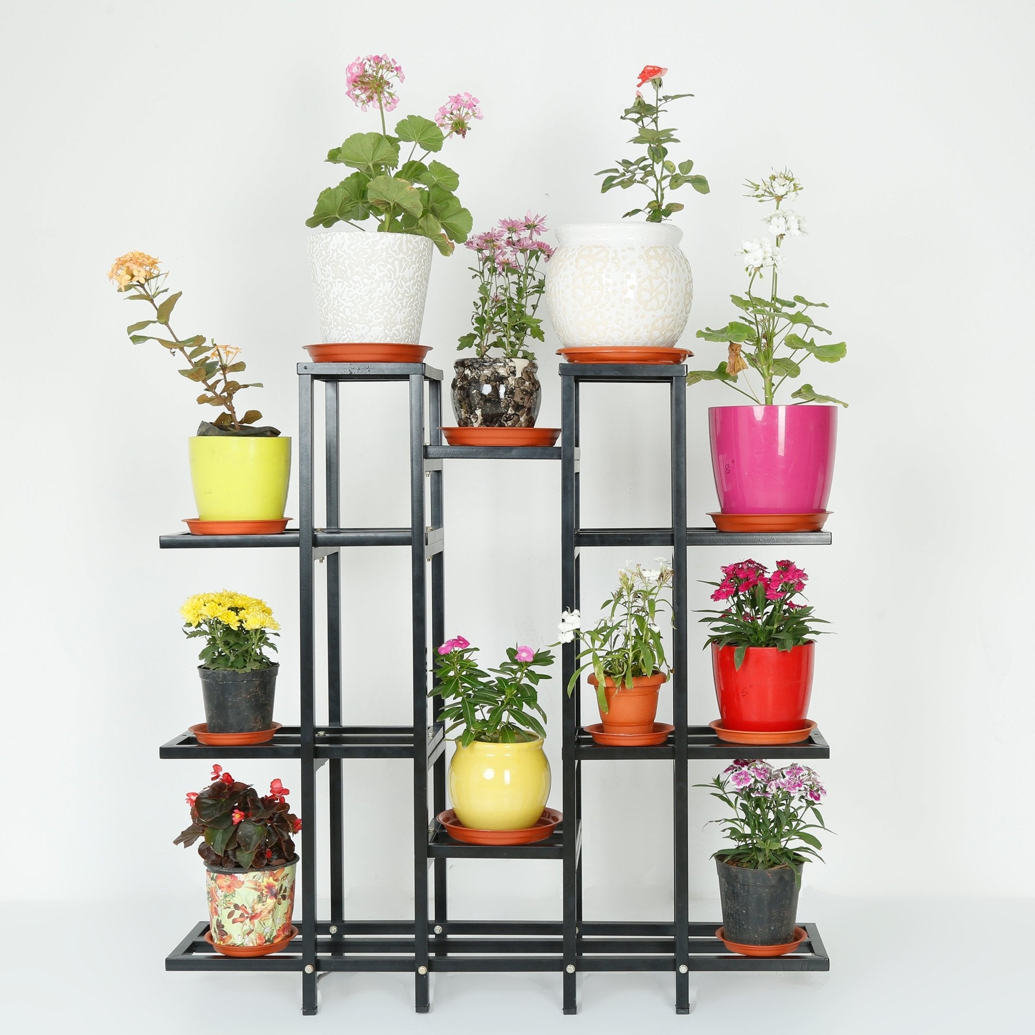 pot stand for plants india 8-Tier Premium Durable Multi-Storage Pot Stand
